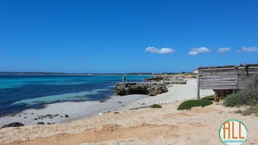 Vista general de Platja Es Códol Foradat, Formentera