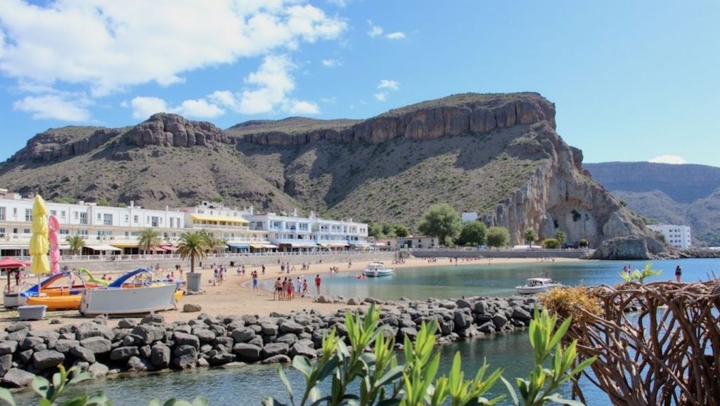 Entorno natural de Playa Ambar en Gran Canaria