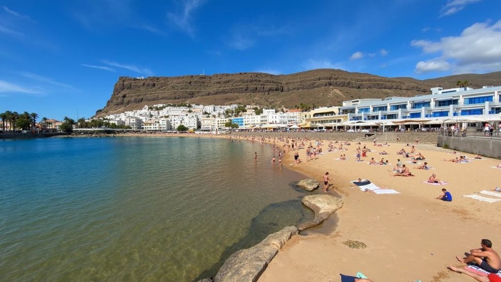 Panorámica de Playa Aneas, Gran Canaria