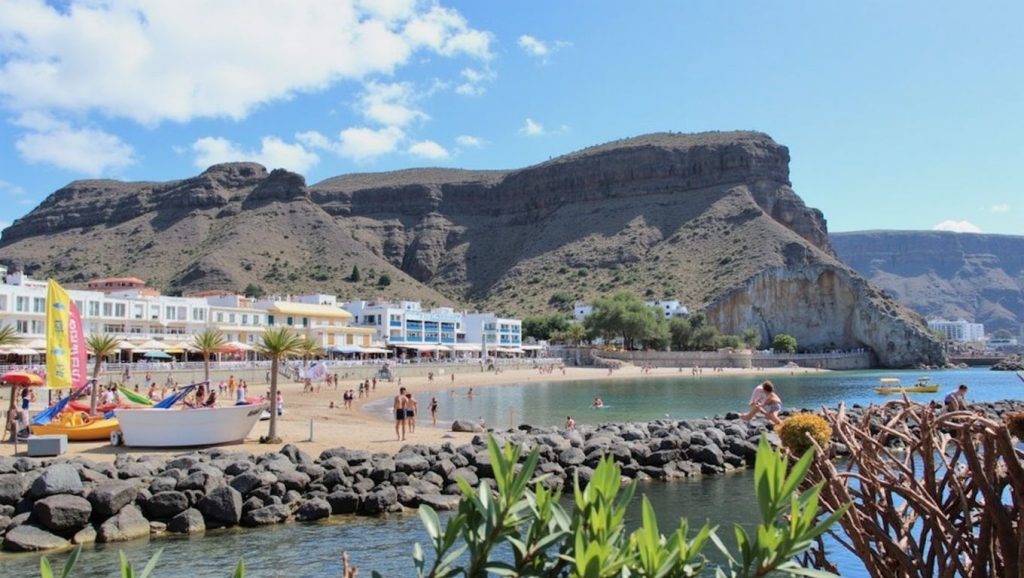 Entorno natural de Playa Aneas en Gran Canaria