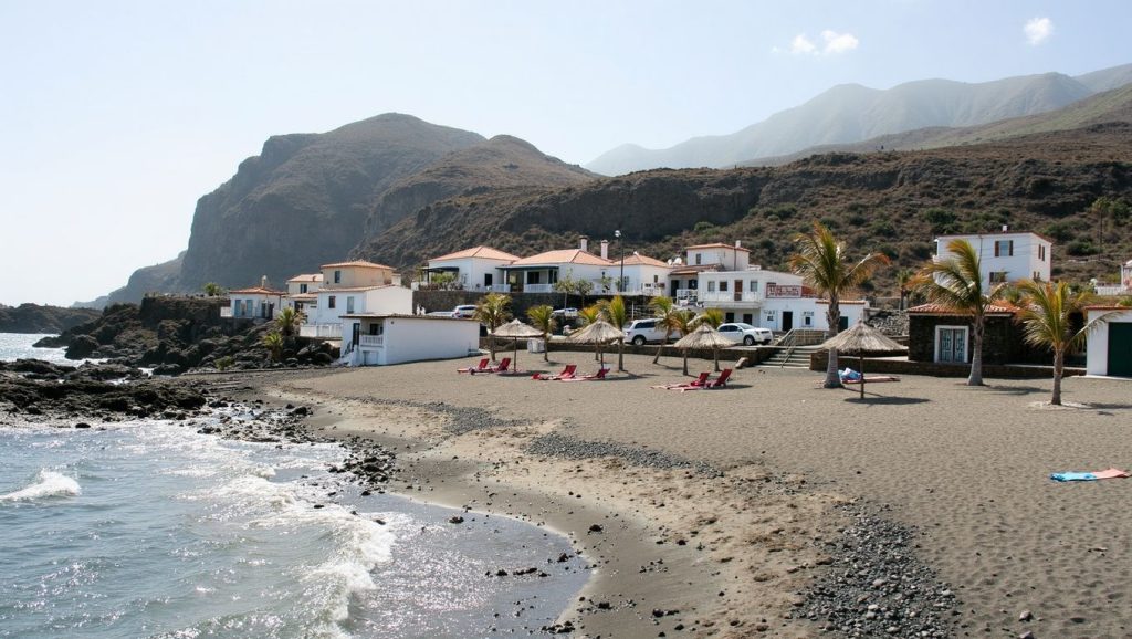 Arena volcánica de Playa Arenas Blancas, Villa de Mazo (La Palma)