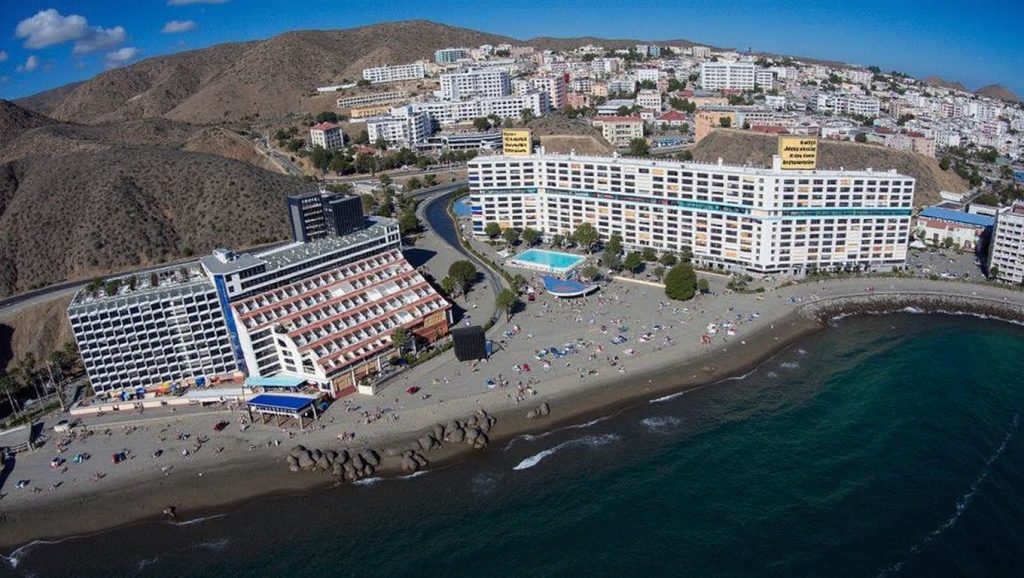 Arena volcánica de Playa Arguineguín/Patalavaca, Stein) (San Bartolomé de Tirajana (Maspalomas) (Gran Canaria)
