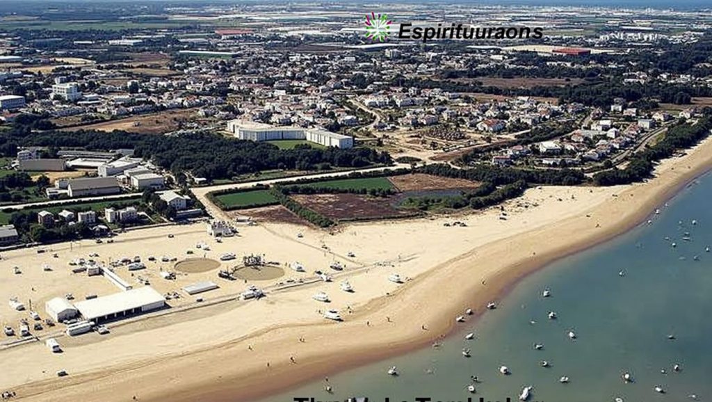 Vista amplia de Playa Bajo de Guía en Sanlúcar de Barrameda, Cádiz