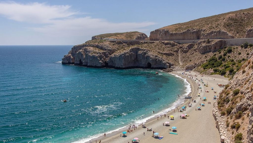 Vista del entorno de Barranco de Enmedio, Almuñécar, Granada