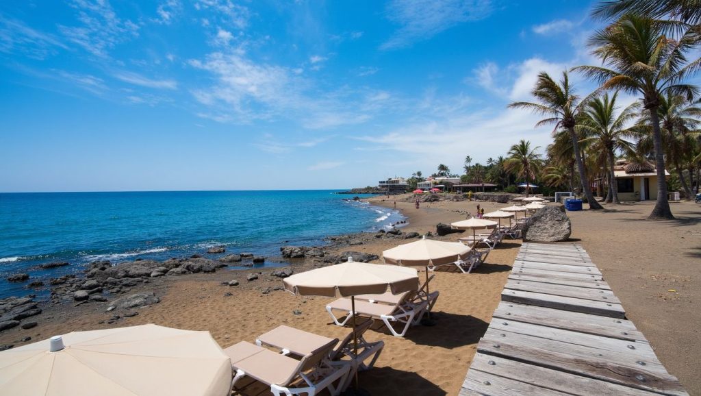 Arena volcánica de Playa Bastián, Arrecife (Lanzarote)