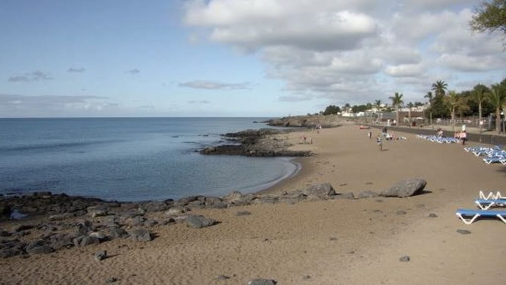 Entorno natural de Playa Bastián en Lanzarote