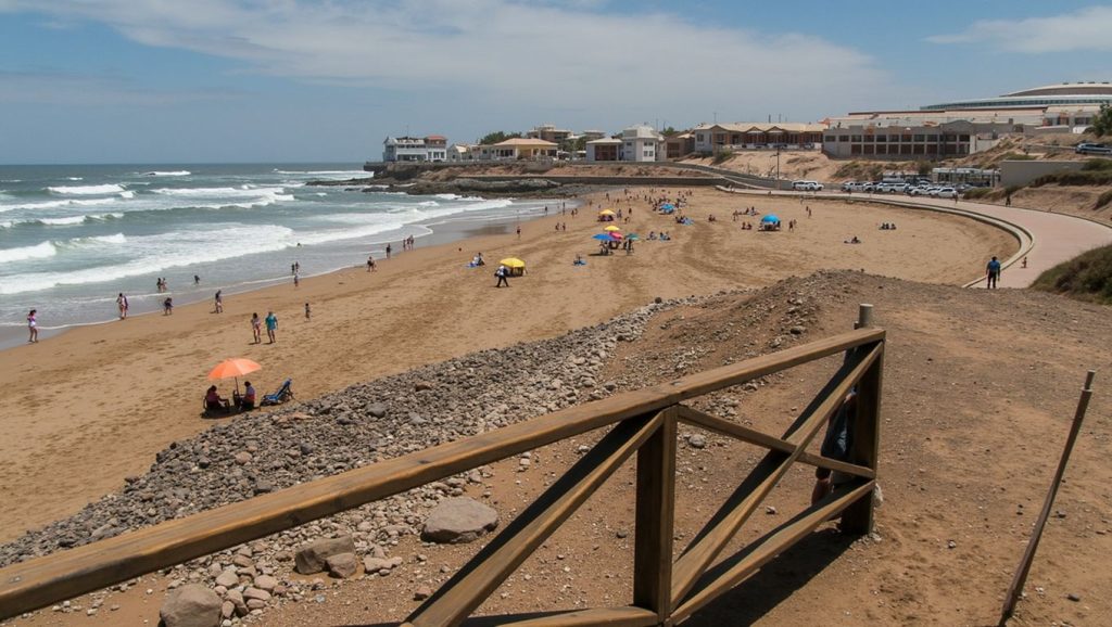 Arena volcánica de Playa de Bocabarranco, Telde (Gran Canaria)
