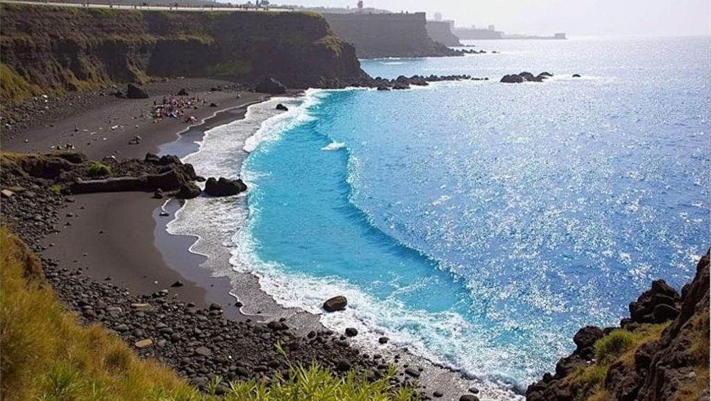Aguas de Playa Bollullo en La Orotava (Tenerife)