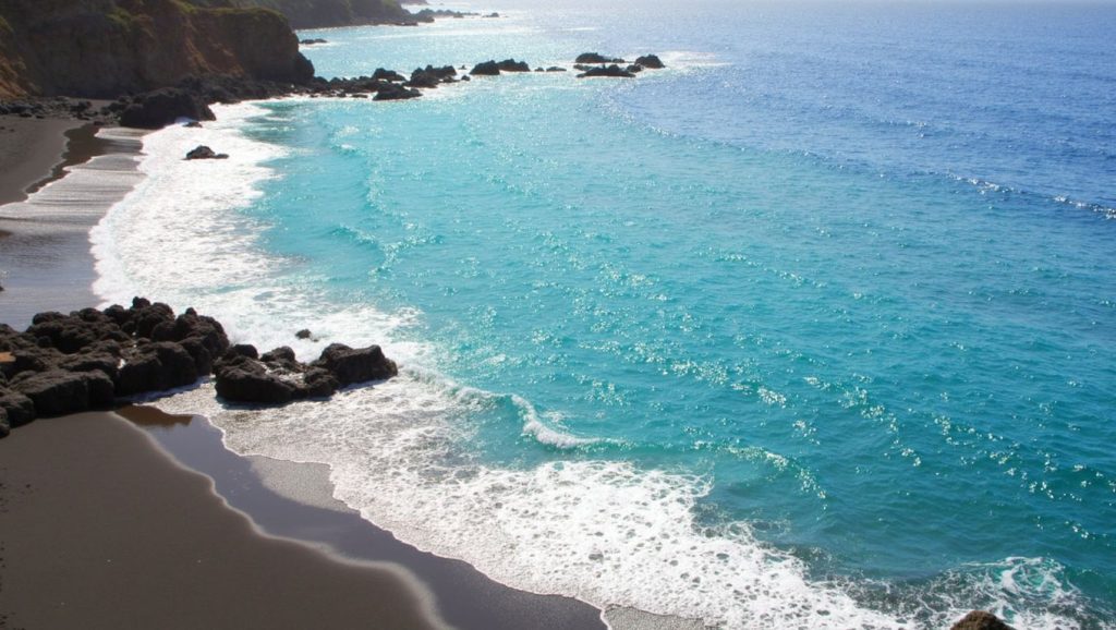 Entorno natural de Playa Bollullo en Tenerife