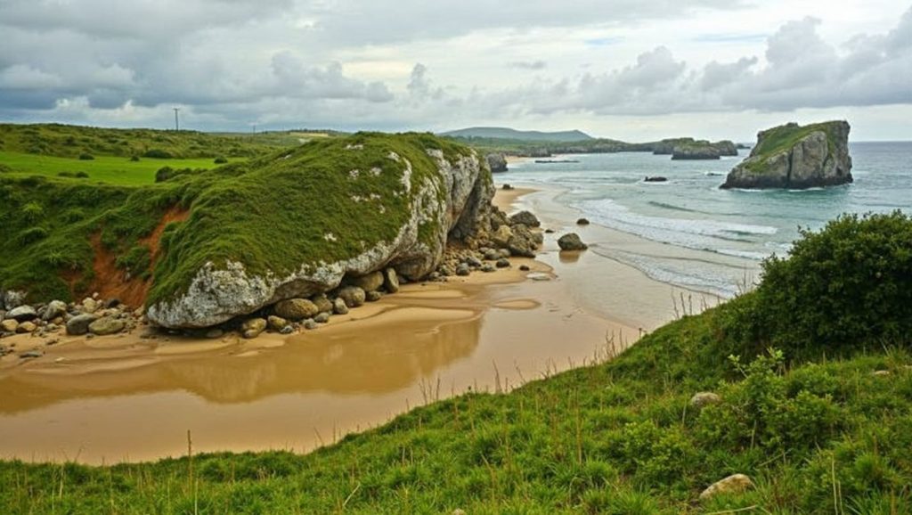 Entorno natural de Playa Calabón en Asturias