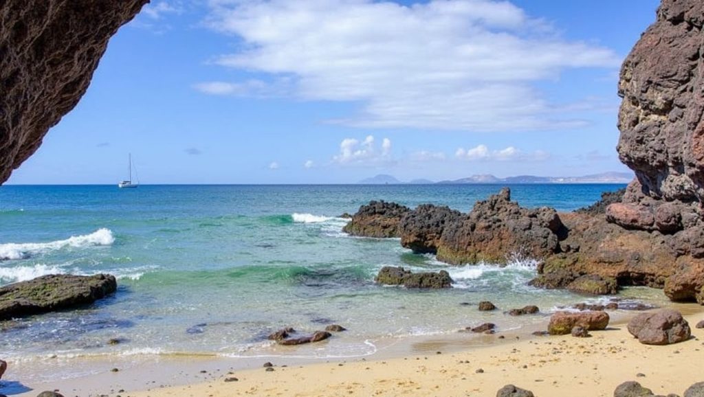 Panorámica de Playa Caleton del Cobre, Lanzarote