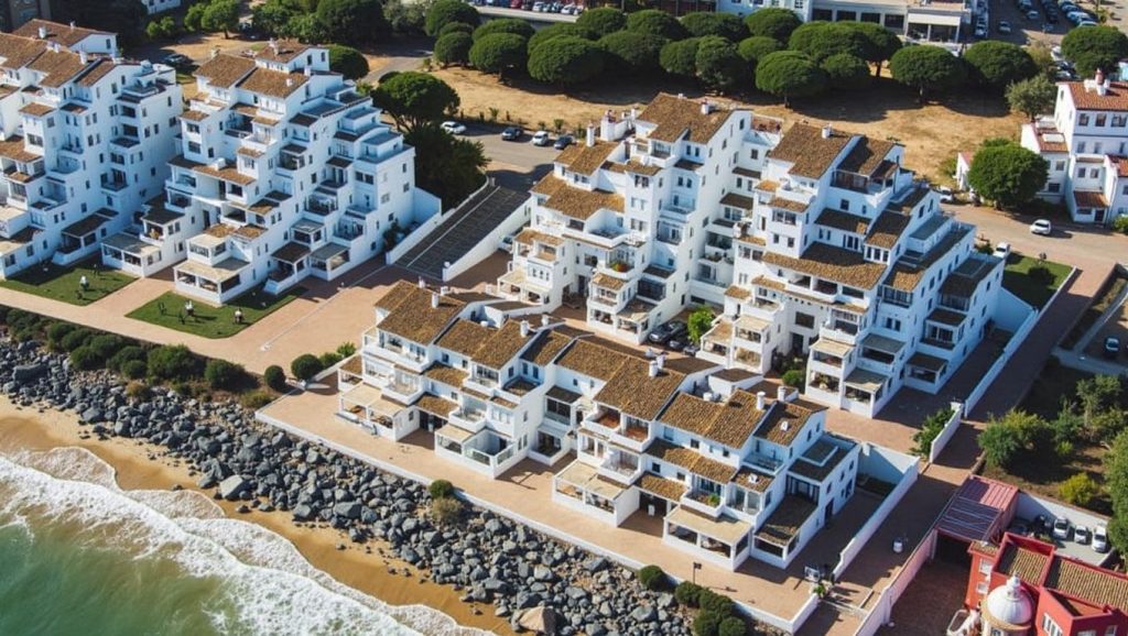 Acceso a Playa Camino Santana desde el aparcamiento, Isla Cristina