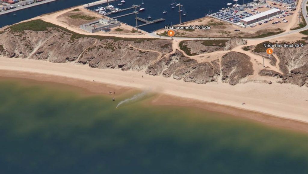 Playa Campamento desde la arena, San Roque, Cádiz