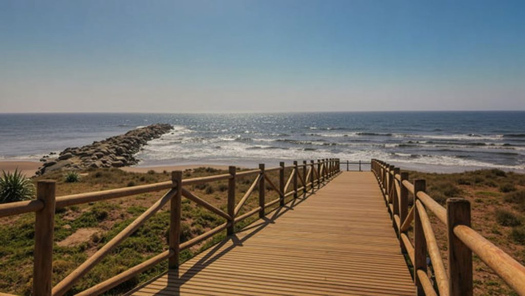 Costa de Marbella desde Playa Camper de Cabopino, Málaga