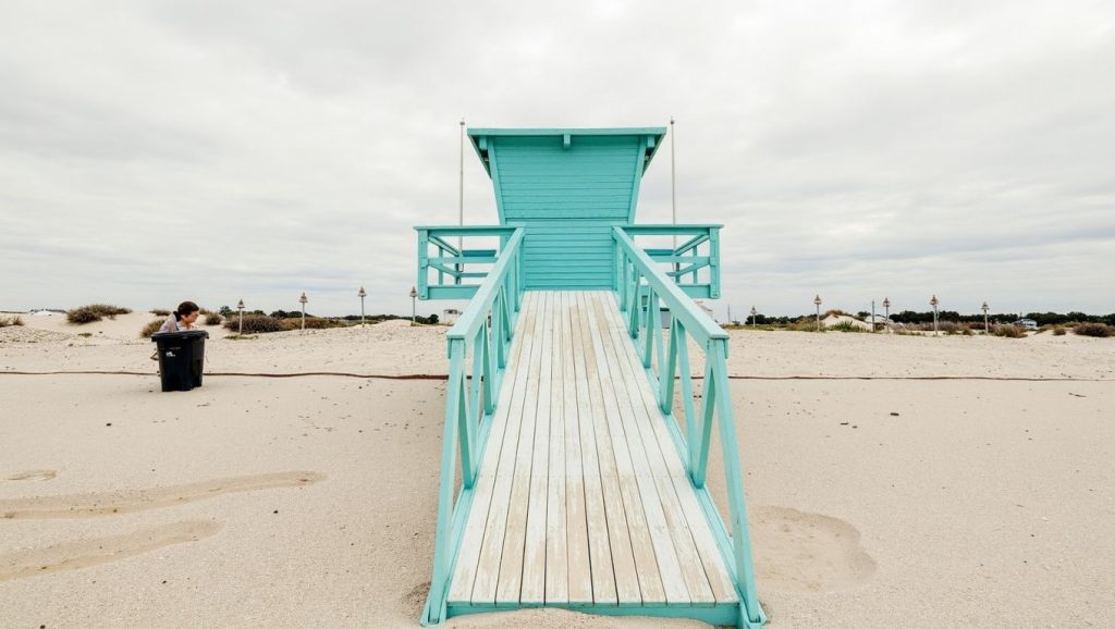 Horizonte desde Playa Camposoto, San Fernando, Cádiz