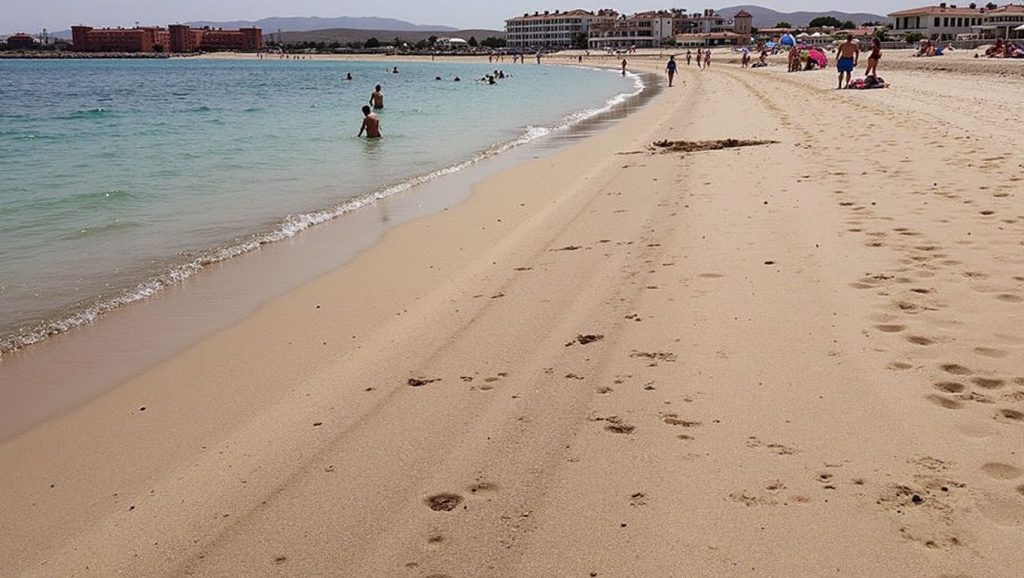Arena volcánica de Playa Castillo, Puerto de la Cruz (Tenerife)