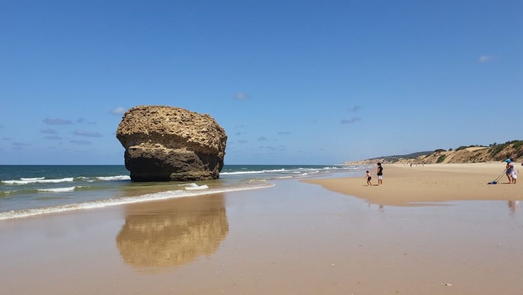 Textura de arena en Central, Isla Cristina, Huelva