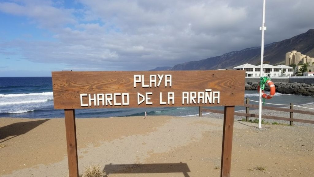Arena volcánica de Playa Charco de la Araña, Buenavista del Norte (Tenerife)
