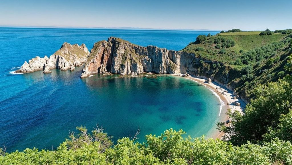 Entorno natural de Playa Conejera en Asturias