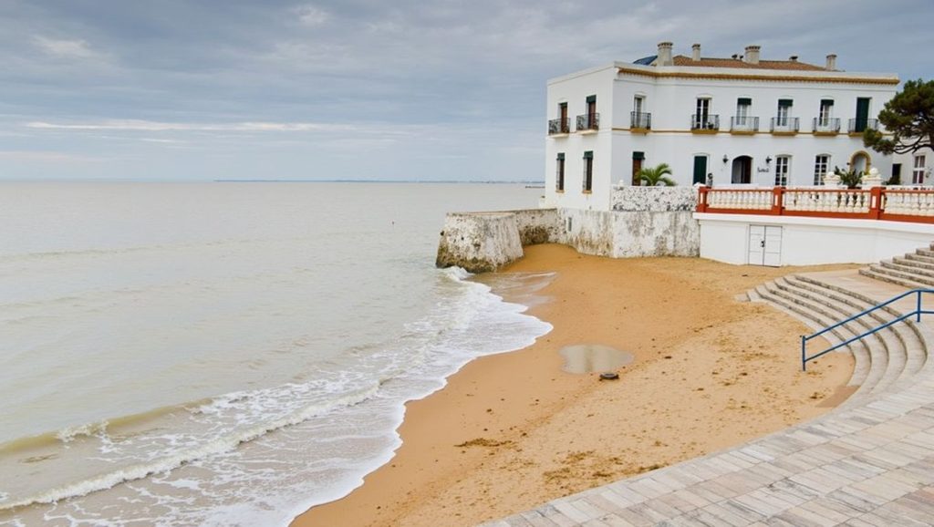 Playa Cruz del Mar desde la arena, Chipiona, Cádiz