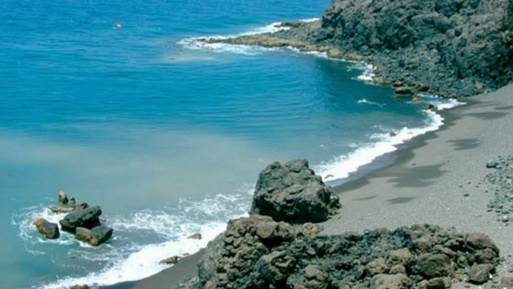 Arena volcánica de Playa Cuevas del Trigo, Granadilla de Abona (Tenerife)