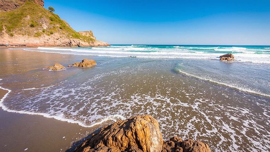 Panorámica de Playa d'Outur, Asturias