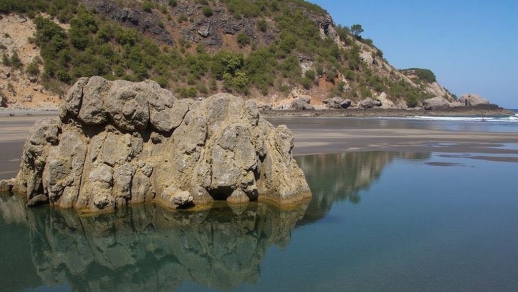 Entorno natural de Playa d'Outur en Asturias