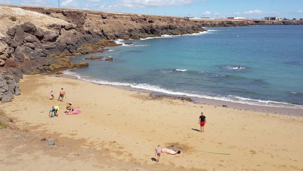 Arena volcánica de Playa de Agua Dulce, Telde (Gran Canaria)