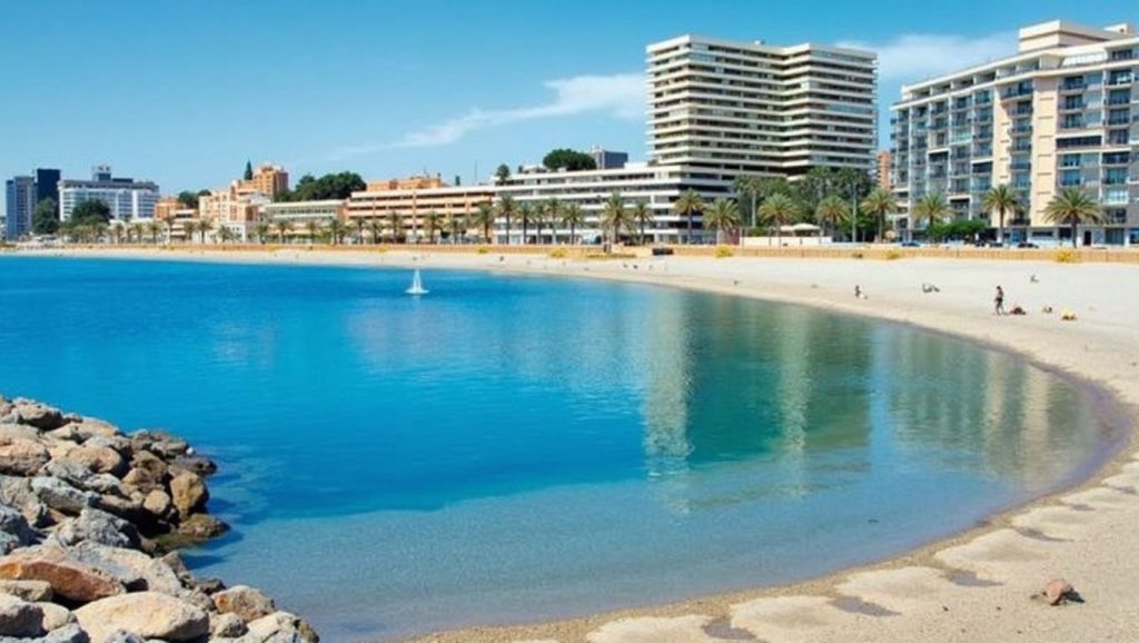 Playa de Playa de Aguadulce, Roquetas de Mar, costa de Almería
