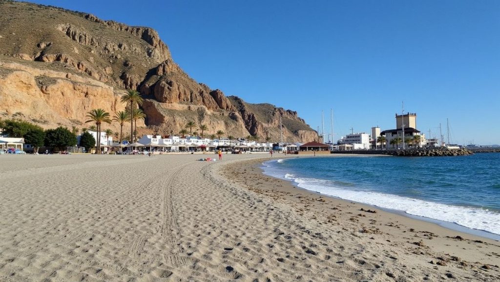 Textura de arena en Aguadulce, Roquetas de Mar, Almería