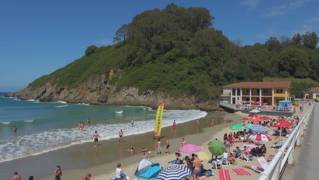 Panorámica de Playa de Aguilar, Asturias