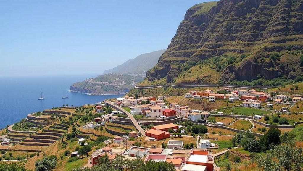 Acantilados y costa de Playa de Agulo, Agulo (La Gomera)