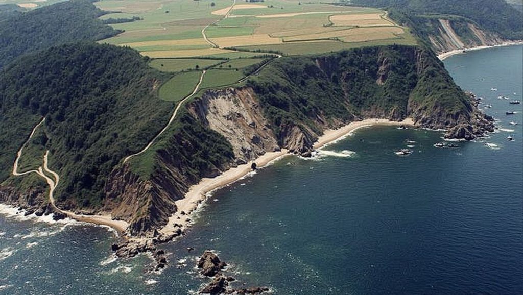 Panorámica de Playa de Albuerne, Asturias