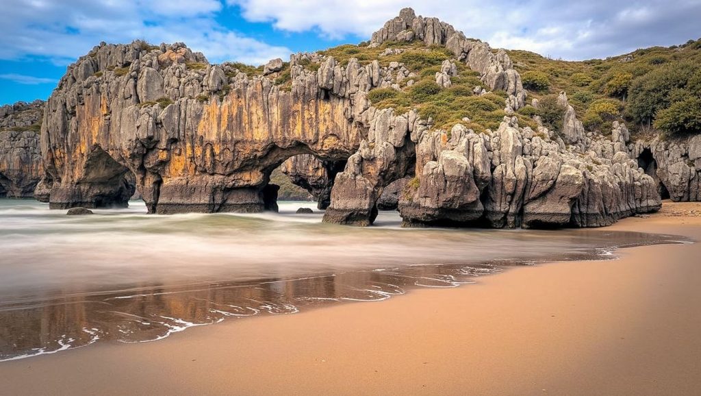 Entorno natural de Playa de Albuerne en Asturias