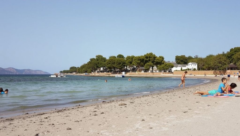 Amplio horizonte marino en Playa de Alcúdia, Alcúdia