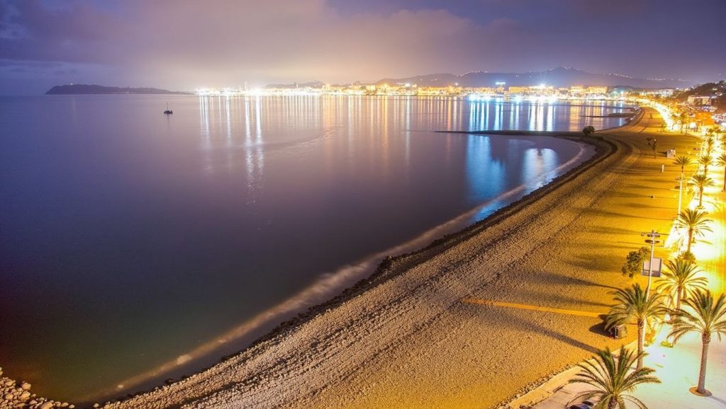 Arena y mar en Playa de Algarrobo-Costa, Algarrobo, Málaga