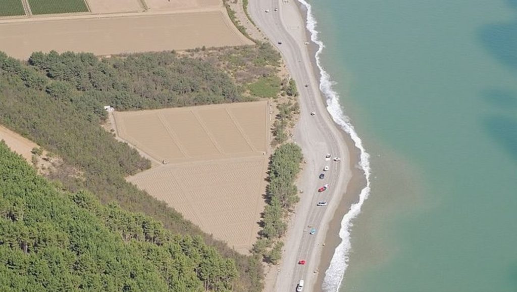 Línea de costa en Playa de Almayate, Vélez-Málaga