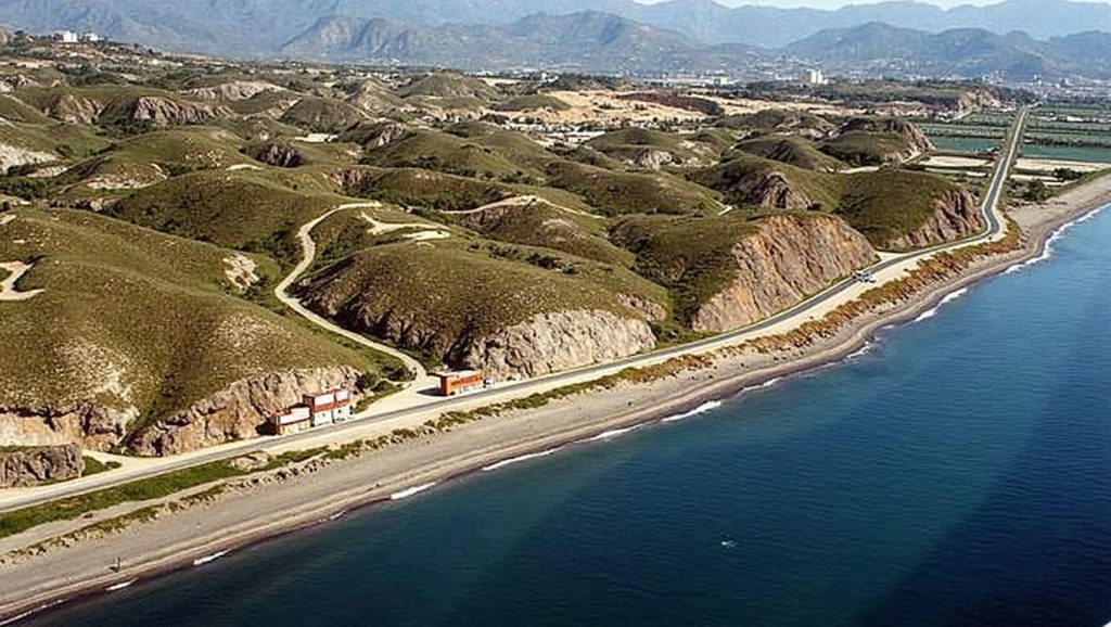Textura de arena en Almayate Bajo, Vélez-Málaga, Málaga