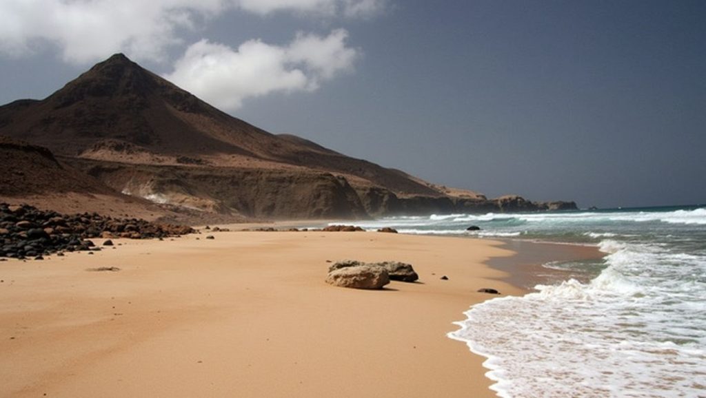 Arena volcánica de Playa de Amanay, Pájara (Fuerteventura)
