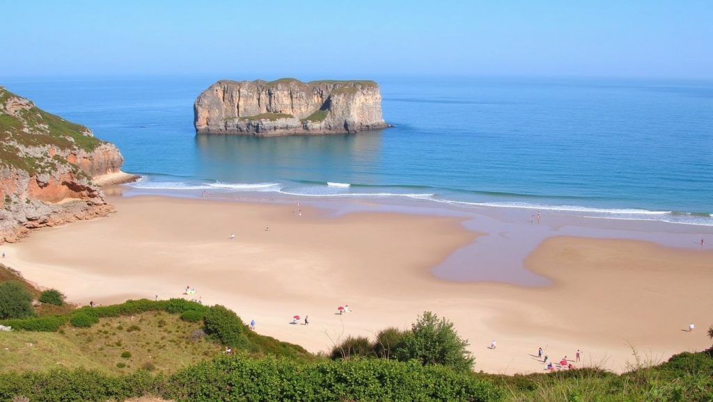 Playa de Andrin en Asturias (Asturias)