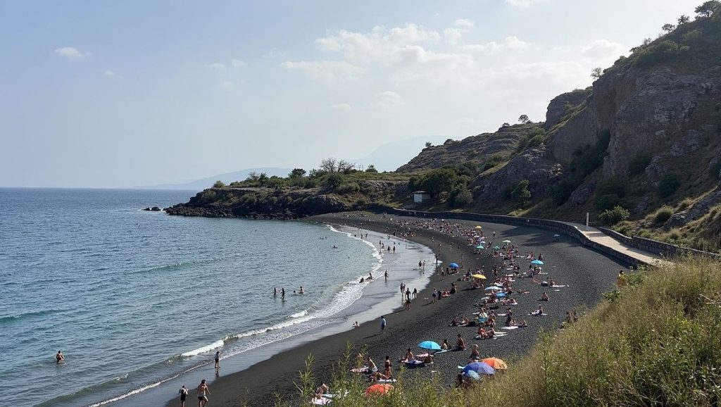 Arena volcánica de Playa de Anosma, El Rosario (Tenerife)