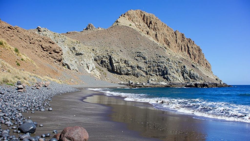 Arena volcánica de Playa de Antequera, El Rosario (Tenerife)
