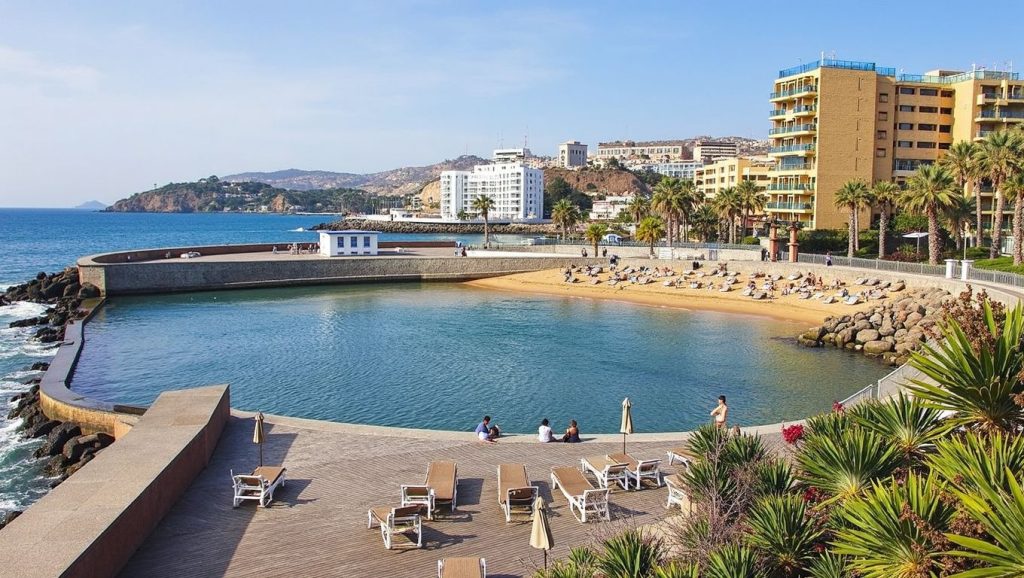 Playa de Arguineguín en San Bartolomé de Tirajana (Maspalomas) (Gran Canaria)