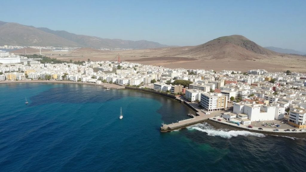 Panorámica de Playa de Arinaga, Gran Canaria