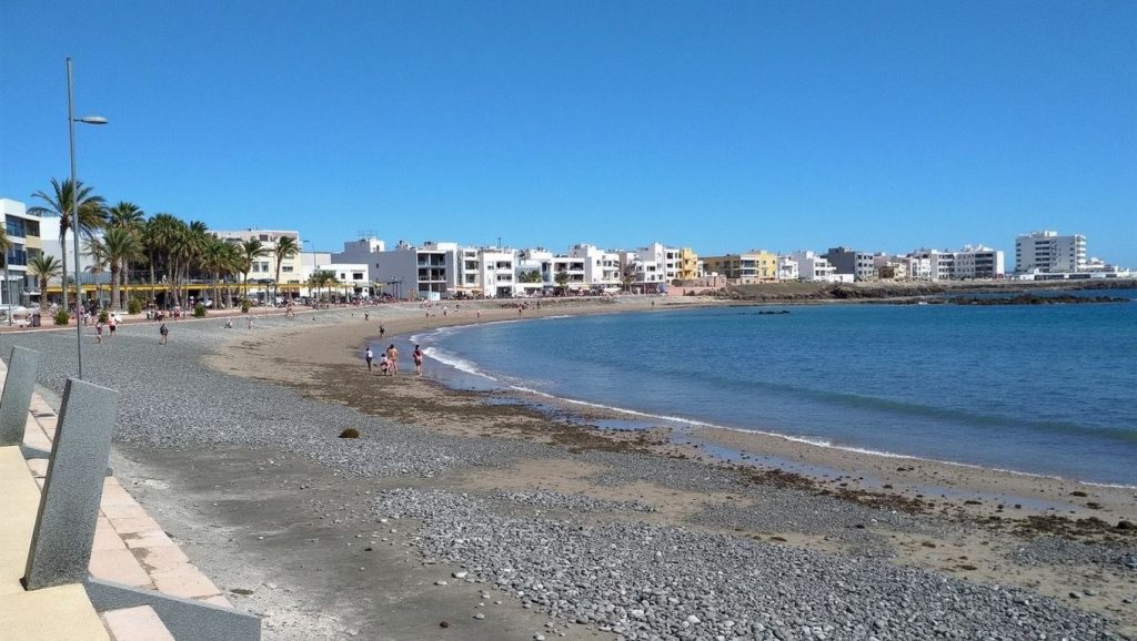 Entorno natural de Playa de Arinaga en Gran Canaria