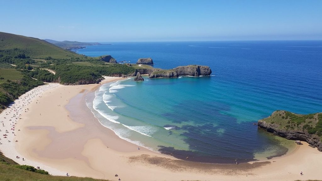 Entorno natural de Playa de Armaza en Asturias
