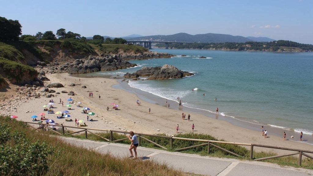 Panorámica de Playa de Arnao, Lugo