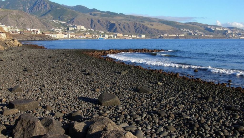 Entorno natural de Playa de Arriba o Las Bajas en Tenerife