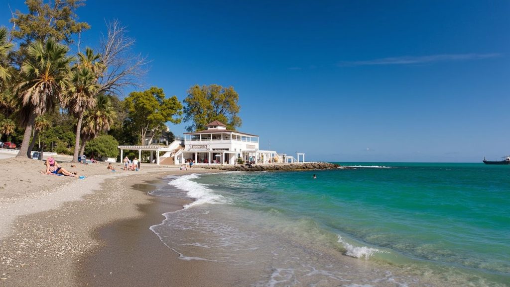Vista general de Playa de Baños del Carmen, Málaga