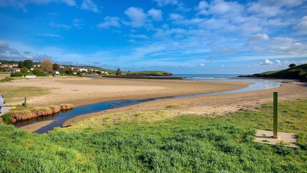 Panorámica de Playa de Bañugues, Asturias